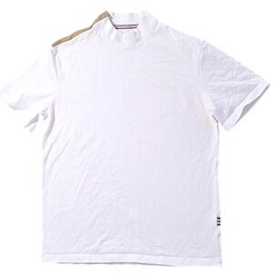 M FIOBOC Mens white T-Shirt Short Sleeve Casual Top Blend Cotton Size M BAMBOO